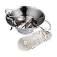 thumbnail image 1 of Molino rotativo de alimentos de acero inoxidable con 5 discos de fresado, Mezclador de alimentos rotatorio multifuncional para colar puré, 1 of 9