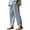 Light Blue, variant on Inleife Womens Plus Size Casual Pants Women Casual Loose Striped Full Length Pants