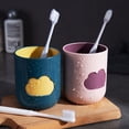 thumbnail image 4 of Taza de enjuague bucal Bewildely Lovely Nordic color verde oscuro Rosa gris blanco, 4 of 6