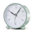 thumbnail image 1 of CHUANK Analog Alarm Clocks for Bedrooms 4 inch Silent Non Ticking Battery Operated with Night Light Small Retro Simple Design Clock for Table  Bedside Desk Travel White), 1 of 6