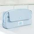 thumbnail image 3 of Lksixu Large Capacity Pencil Case, Soild Color Canvas Pencil Pouch with Zipper and 7 Compartments, Multi-Functional Stationery Organizer Portable Cute Pencil Bag Office Supplies, 3 of 5