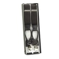 thumbnail image 2 of Hold'Em Suspenders for Men "Double-Hold" Elastic Button Look With No Slip Pin Clip Closure-Brown( Regular 46" Long), 2 of 4