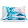 thumbnail image 3 of HAHDAXIA Ink Smoke Bedding Solid Comforter Set for All Seasons,3 Pieces(1 Comforter+2 Pillowcases),Soft Microfiber Bedding Set Queen(90"x90"), 3 of 7