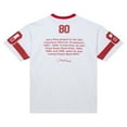 thumbnail image 3 of Men's-Mitchell & Ness Jerry Rice White San Francisco 49ers Name & Number Team Origins Vintage Logo T-Shirt, 3 of 7
