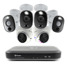 Swann 4K DVR Security Kit with 8-channel DVR, 4 Sensor Warning Light Cams and 2 Dome Cams
