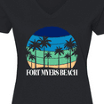 thumbnail image 4 of Inktastic Fort Myers Beach Vacation Trip Women's V-Neck T-Shirt, 4 of 5