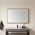 thumbnail image 4 of Vinnova Teruel 48" Rectangle Black Framed LED Wall Mount Bathroom Vanity Mirror, 4 of 8