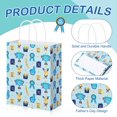 thumbnail image 3 of 48 Pcs Father's Day Gift Bags Bulk Dad Party Supplies, 8 Inch Happy Father's Day Paper Treat Goodie Bags with Handle, Dad Ever Gifts Favors for Him Birthday Anniversary, 3 of 4