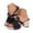 Black, variant on Wedges Heels for Women Square Open Toe Platform Sandals Fashion Metal Butterfly Chain Slides