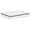 White/Navy Blue Rim, variant on Red Co. 11" x 9" Enamelware Metal Classic 2 Quart Rectangular Serving Tray, Solid White/Teal Rim