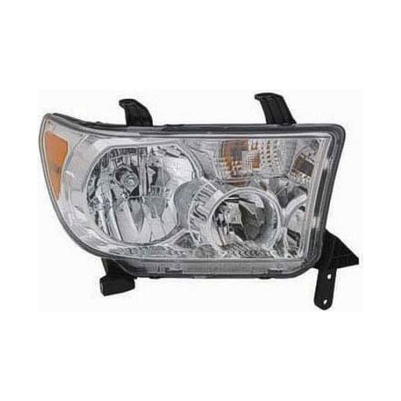 Right Passenger Side Headlight Assembly - Compatible with 2007 - 2013 Toyota Tundra 2008 2009 2010 2011 2012
