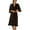 Black, variant on SWSMCLT Women's Satin Robe Soft Pajamas Wedding Loungewear Bride Bridesmaid Silky Feather V Neck Comfy Summer Black Medium