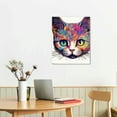 thumbnail image 2 of JEUXUS Framed Art Wall Decor For Bedroom,Cat Peeking Watercolor Print Kitty Kittens Love Wall Art Cat Wall Decor Nursery Decor Kids Funny Cat Framed Wall Art, 2 of 4