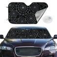 thumbnail image 2 of Balery Spider Web Black Windshield Sun Shade, Car Front Window Sunshade Cover ,Automotive Interior Portected Blocks Uv Rays For Car Pickup Truck Suv Accessories- Small, 2 of 7