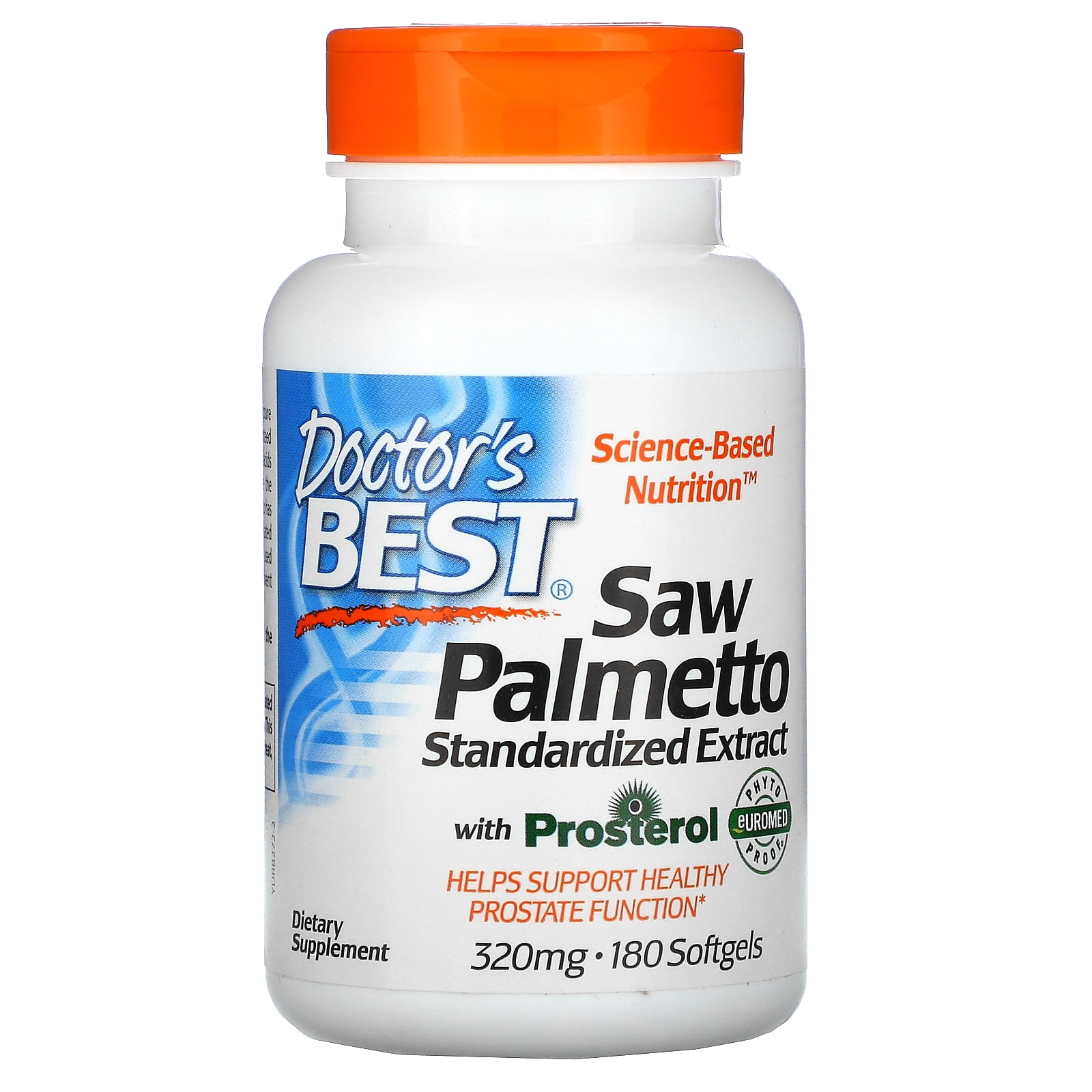 Doctor's Best Saw Palmetto Extract 320 mg. 180 Softgels Walmart