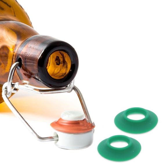 OUNONA 12pcs Swing Top Bottle Gaskets Silicone Seals Airtight Seal Bottle Gasket Replacement For Bottle Sealing