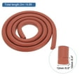 thumbnail image 2 of Uxcell Silicone Foam Seal Strip, 0.5"Wx0.4"Tx6.6FT Semicircular High-Density Solid Sponge Rubber Weather Stripping Cord for Sealing Gap Blocker Insulation, Red, 2 of 6