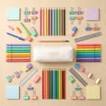 thumbnail image 7 of Pencil Pouch, Cute Bow Design White Pen Case Makeup Brush Bag Organizer, Multifunctional Zipper Pouch Stationery Storage Bag Holder, Pencil Case for Little Ones Teenagers Home Office Daily Use, 7 of 7