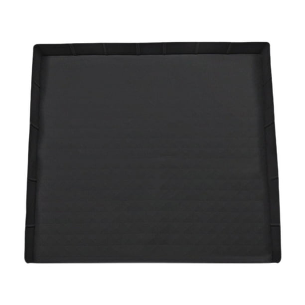 Arandela de silicona Protector Mat Cubierta de la lavadora, antideslizante Encimera Mat Lavadora Secadora Cubierta para el hogar Cocina Hotel negro