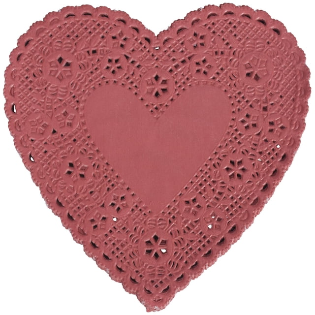 Servilletas de Papel en Forma de Corazón School Smart 15 cm Rojo Paquete de 100