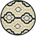 thumbnail image 2 of SAFAVIEH Chatham Dylan Geometric Wool Area Rug, Ivory/Multi, 5' x 5' Round, 2 of 10