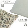 thumbnail image 4 of Fabdivine Handmade Eco-Friendly Floral Thick Linen Indoor Square Decorative Throw Pillowcase Cushion Cover, 26"X26", Green, 4 of 4