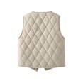 thumbnail image 6 of Jalioing Women's Quilted Vest Lightweight Winter Sleeveless Thermal Coat Padded Button Down Warm Vest with Pocket, 6 of 7