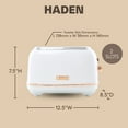 thumbnail image 4 of Haden Heritage 2 Slice Wide Slot Stainless Steel Toaster, Ivory & Copper, 4 of 9