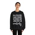 thumbnail image 4 of Funny Saying Teacher Learning School Sarcastic Teac Gildan 18000 Sweatshirt, 4 of 4