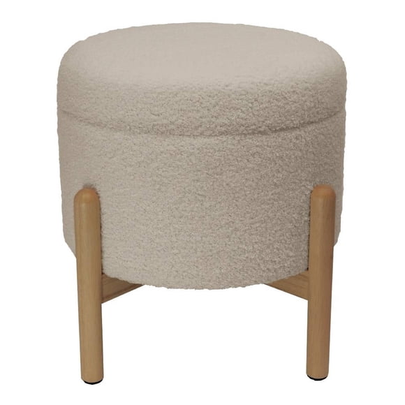 Ottoman con Almacenamiento Mainstays Beige