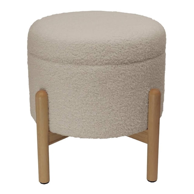 Ottoman con Almacenamiento Mainstays Beige