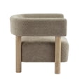thumbnail image 4 of Noble House Boucle Upholstered Accent Arm Chair,Light Camel, 4 of 10