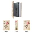 thumbnail image 3 of WJCA Combination Lock Book Safe Box with Hidden Compartment, Discreet Security Storage for Valuables, Rose Design, 3 of 8