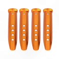 thumbnail image 1 of Aluminum Alloy Tent Stakes for Camping and Outdoor Use, 4-Pack Portable Canopy Nails for Courtyard Adventures, 1 of 5