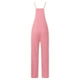 thumbnail image 5 of SRZYMJ Women's V Neck Sleeveless Jumpsuits Spaghetti Straps Harem Long Pants Overalls With Pockets, 5 of 5