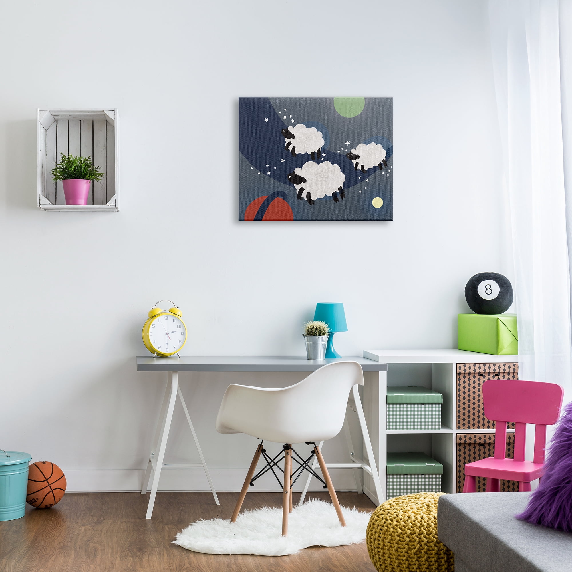 The Stupell Home Decor Collection The Kids Room by Stupell Sheep In Space Wall Art