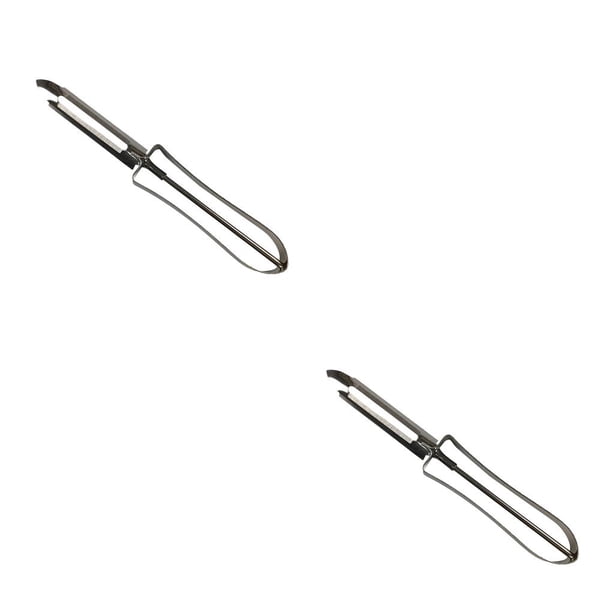Cateissary Cortador de acero inoxidable para verduras, frutas, patatas, pelador, rebanador, prácticos utensilios de cocina PC 1 2piezas Cateissary CBP056031