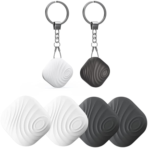 Localizador de llaves Nutale Bluetooth para objetos con llavero Incluye baterías 4 uds. Blanco/Negro