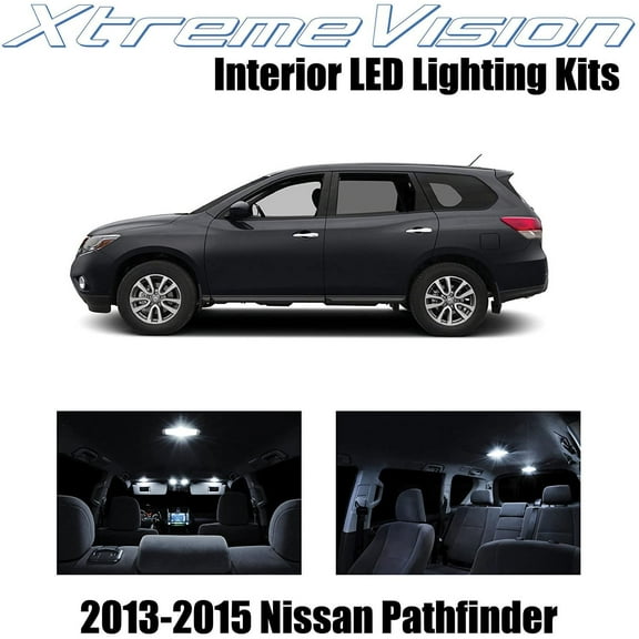 XtremeVision Interior LED for Nissan Pathfinder 2013-2015 9 pcs Pure White Interior LED Kit   Installation Tool