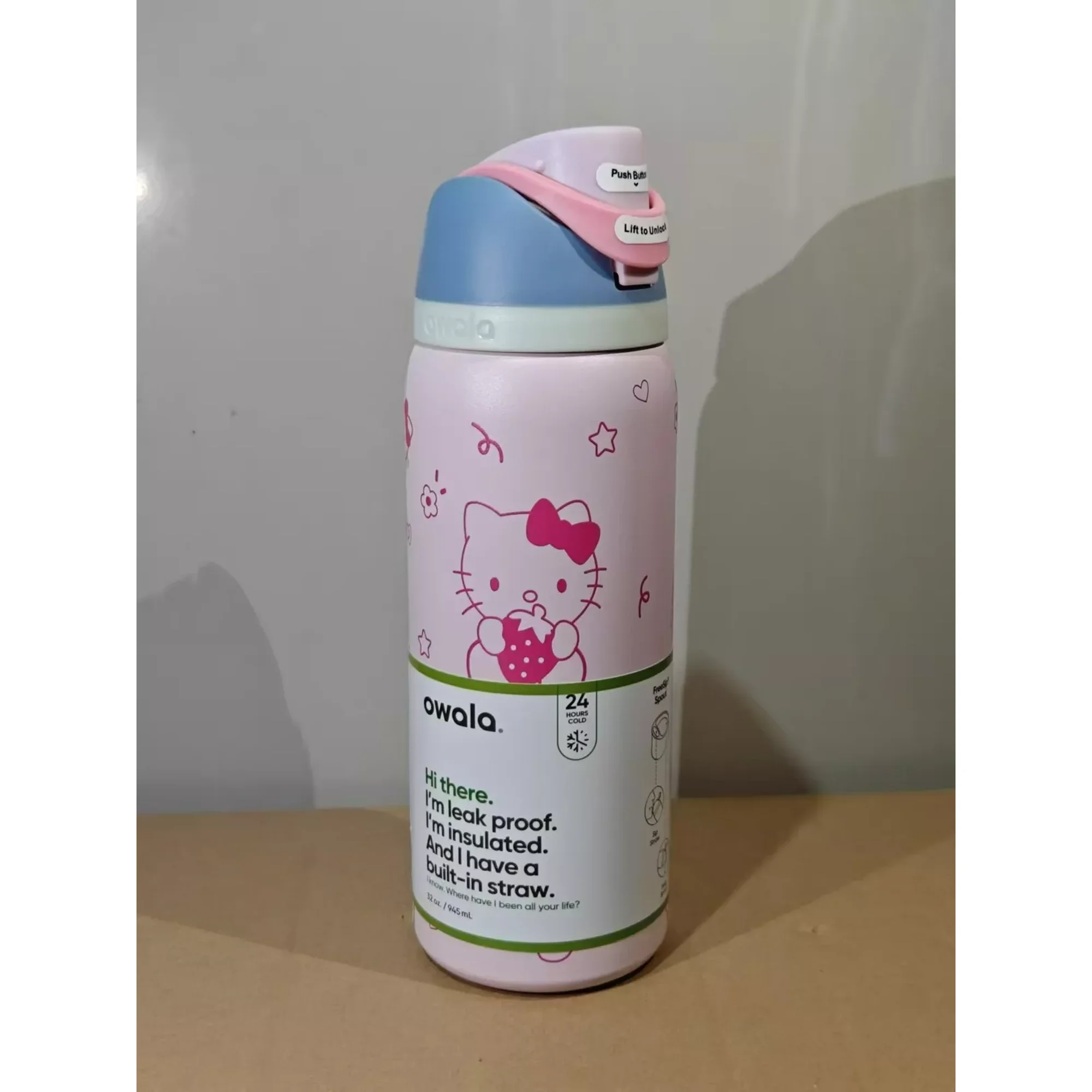 owala ハローキティ 水筒 ピンク 32oz 950ml Limited Hello Kitty Owala FreeSip Stainless Steel Water