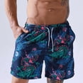 thumbnail image 6 of Tisoloow Mens Swim Trunks Quick Dry Swim Bathing Suits Beach Board Shorts with Mesh Lining and Pockets Bathing Suits Dragon XX-Large, 6 of 11