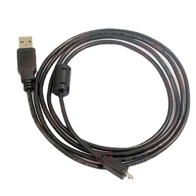-E6 Cable de Datos CáMara Digital USB Mini 8 Pin Universal para 1 M con Anillo MagnéTico