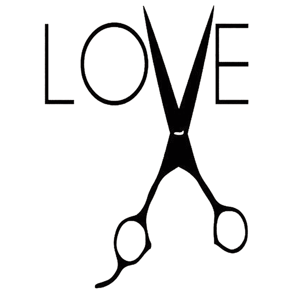 Cuadro Decorativo de Metal con Diseño tijera love Mediano