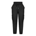 thumbnail image 5 of Cotton Capris Leggings for Women Cropped Pant Leg Cut Juniors Size Polyester Summer Pants Ladies Capris Pants Style C-64 Black L, 5 of 6