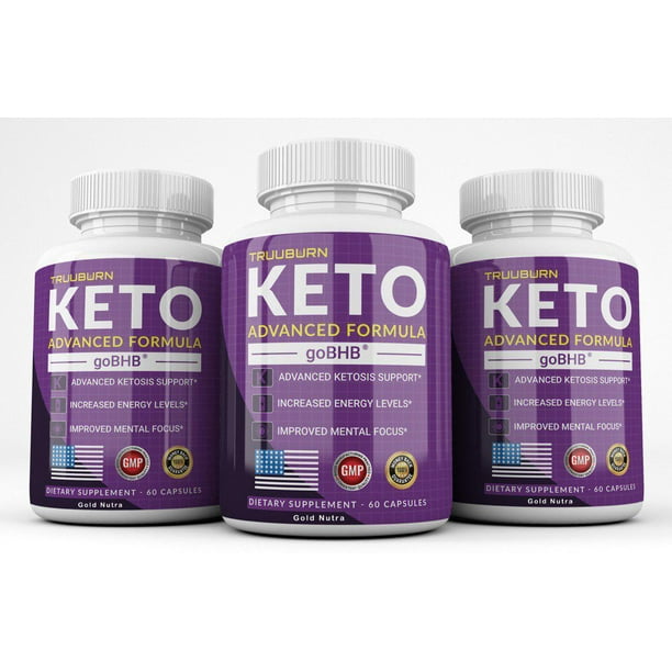 (3 Pack) TruuBurn Keto Diet Pills, 3 Month Supply, Ketogenic Supplement