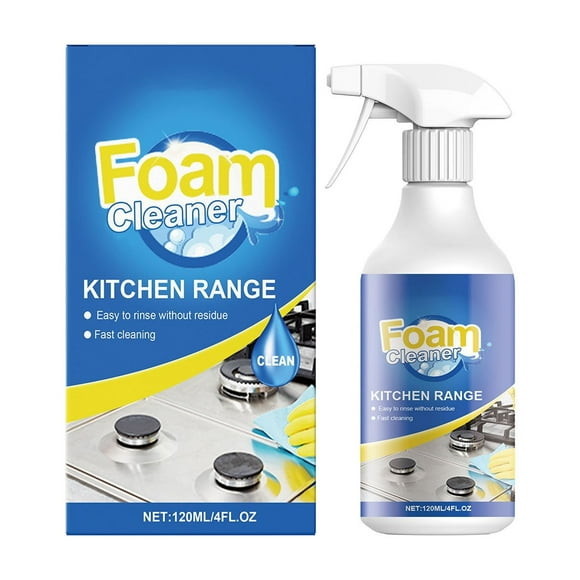 Clearance,Cleaning Supplies,Multipurpose Cleaner,120ml Cleaner Foam Cooktop Cleaner Kitchen Range Foam Cleaner