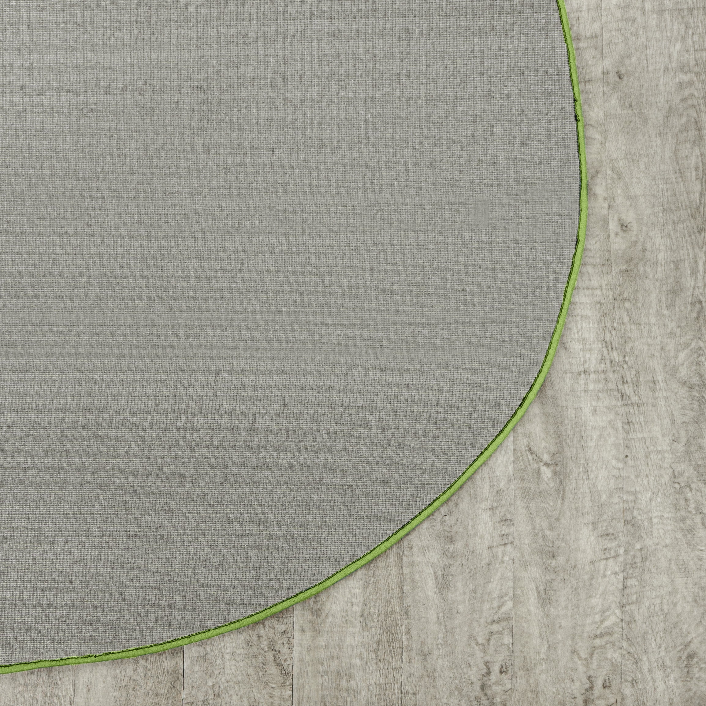 Joy Carpets Just Kidding 6' x 9' Oval Indoor Area Rug in Color Lime Green