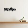 thumbnail image 5 of Craftnamesign Welcome Home Metal Key Holder, Wall Art Key Holder, Coat Rack, Metal Key Hanger, 5 of 5