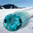 thumbnail image 4 of Tubo de nieve de invierno plegable Tubo de 91 cm Adultos Trineo Trineo Trineo de nieve inflable para jardín Patio trasero Deportes Esquí Azul DYNWAVEMX Tubo de nieve inflable, 4 of 8