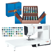 Bernette B38 Affordable Computerized Sewing Machine Thread Bundle (Northern Lights Thread)